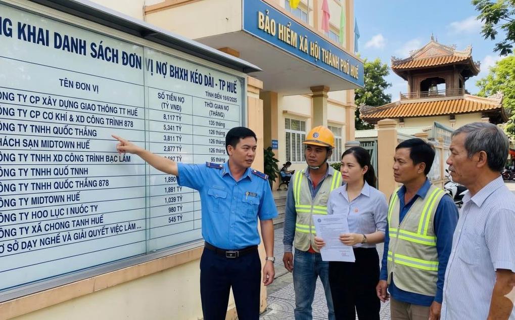 Nợ BHXH hàng tỷ đồng, 347 doanh nghiệp ở Huế bị công khai