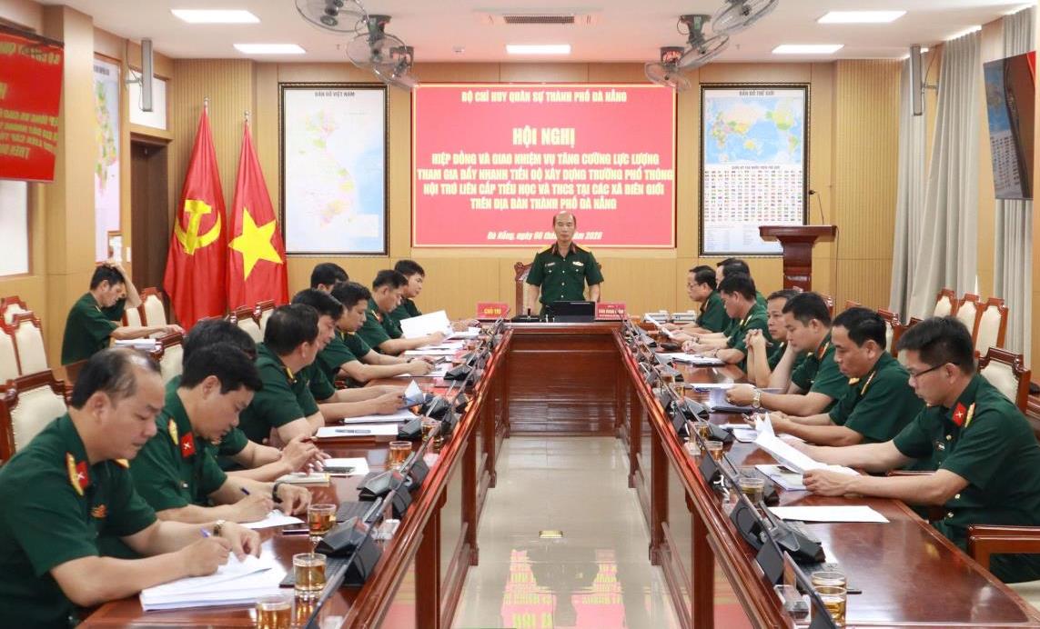 Bộ CHQS Đà Nẵng hỗ trợ xây dựng trường nội trú vùng biên giới