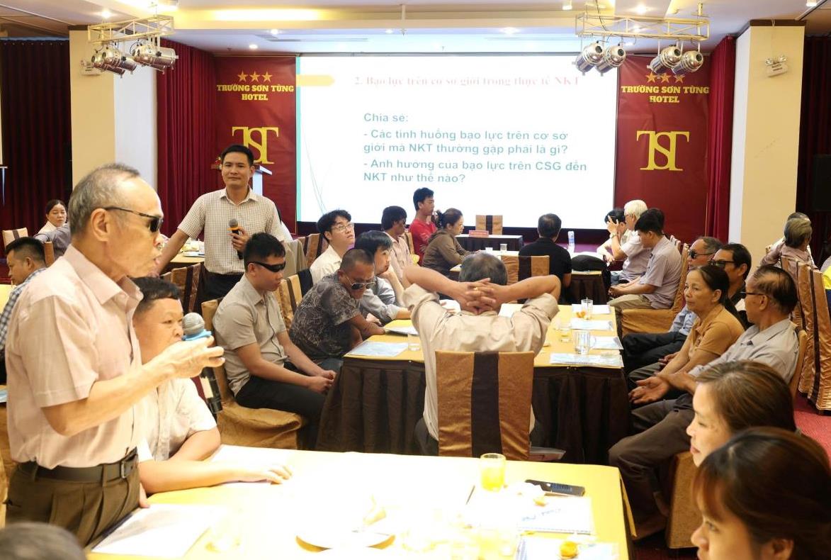 Nâng cao năng lực phòng ngừa, ứng phó bạo lực cho người khiếm thị