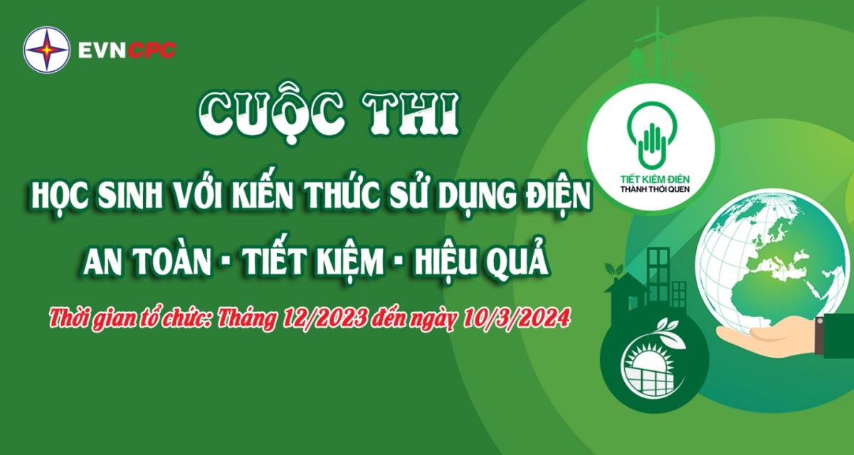 EVNCPC tổ chức Cuộc thi học sinh với kiến thức sử dụng điện An toàn - Tiết kiệm - Hiệu quả