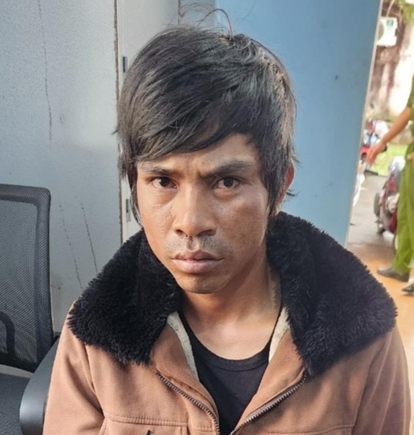 Đối tượng Yin tại cơ quan Công an.