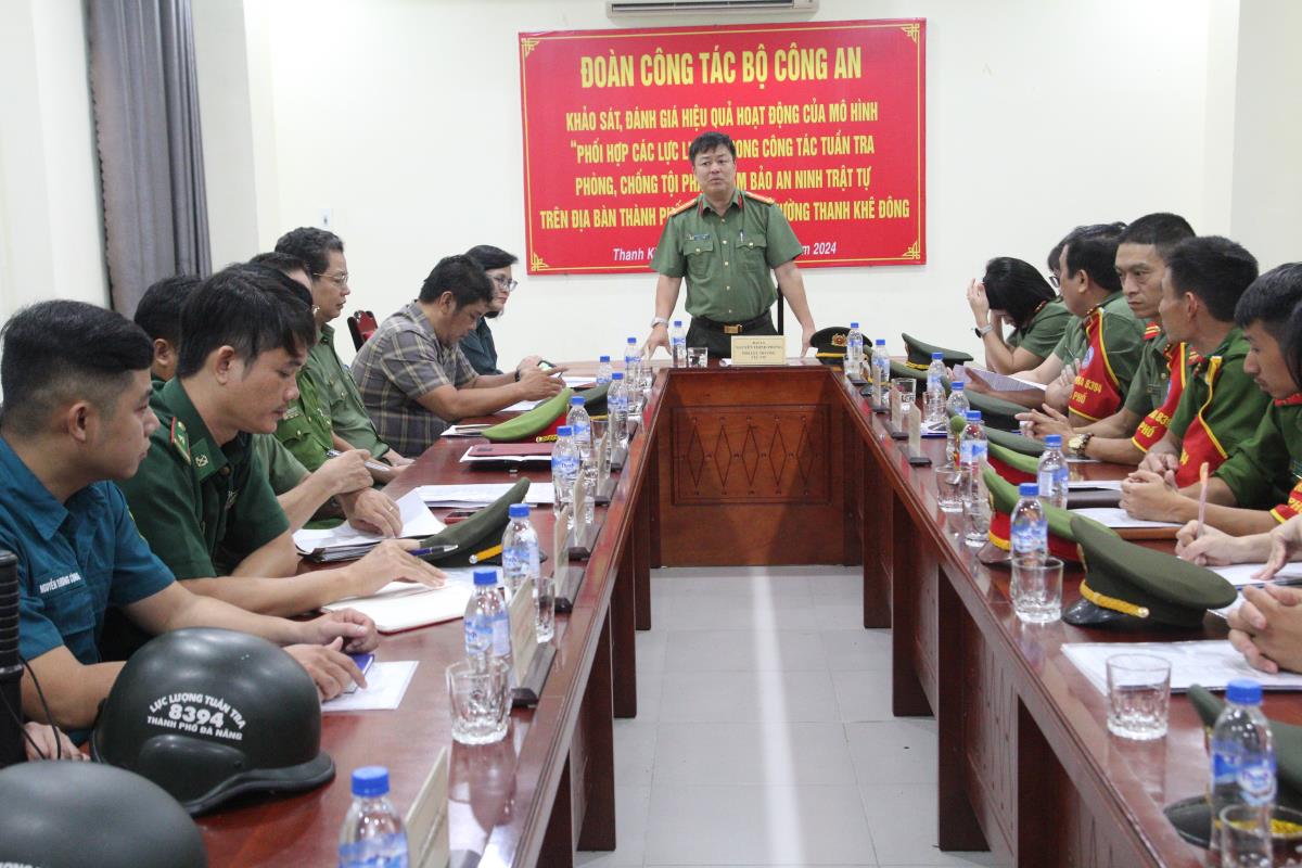 Lực lượng Tuần tra 8394 phường Thanh Khê Đông lên đường làm nhiệm vụ