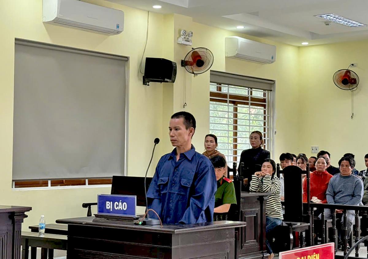 Bị cáo Lương Phước Thảo tại phiên tòa.