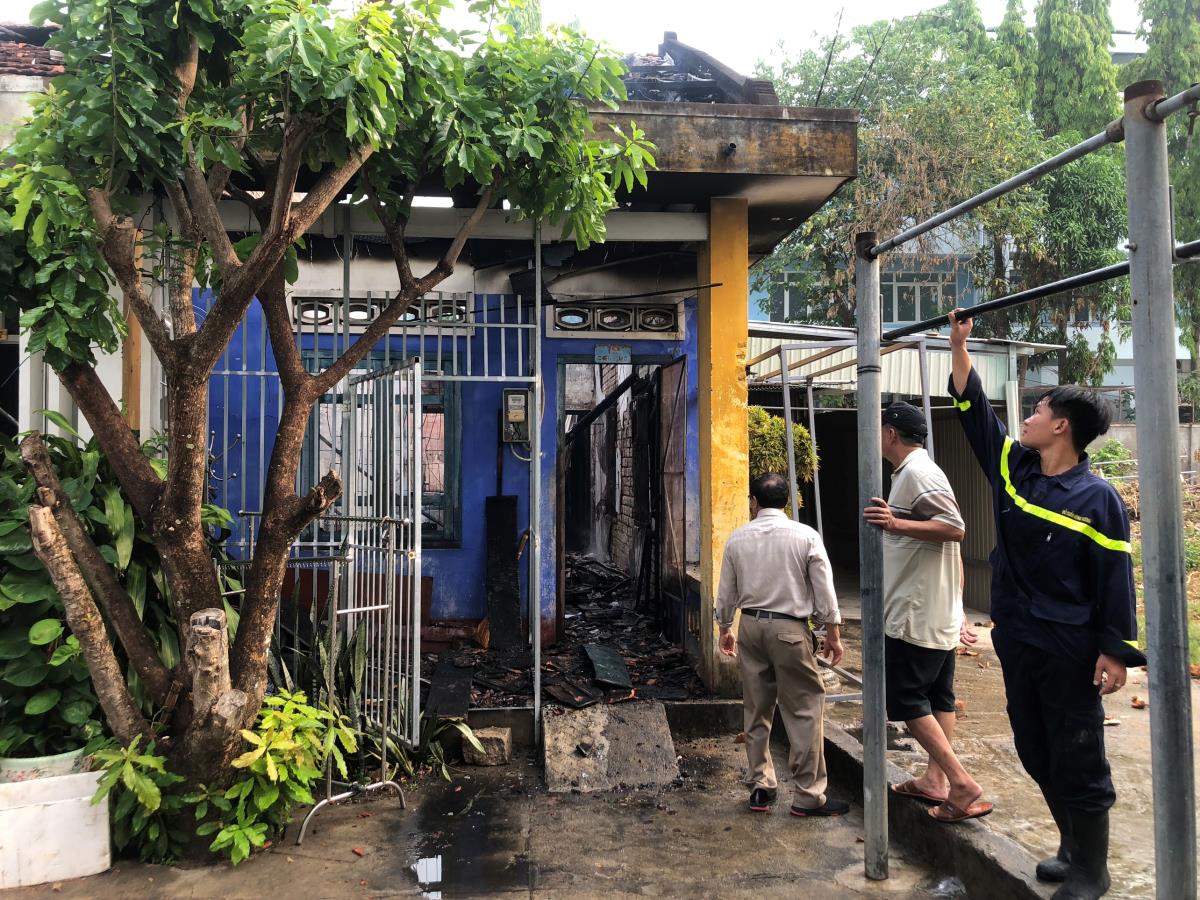 Hiện trường vụ hỏa hoạn.