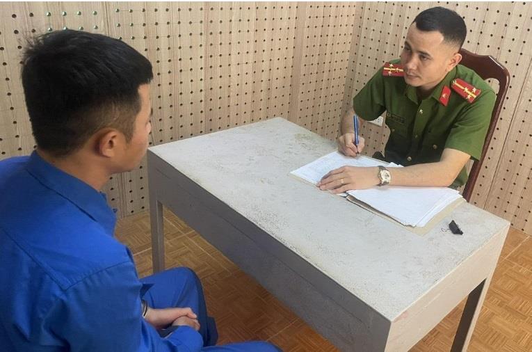 Đối tượng Lê Công Việt tại cơ quan điều tra