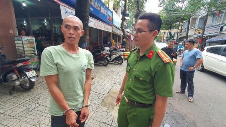 Đối tượng Thảo bị Công an bắt giữ.