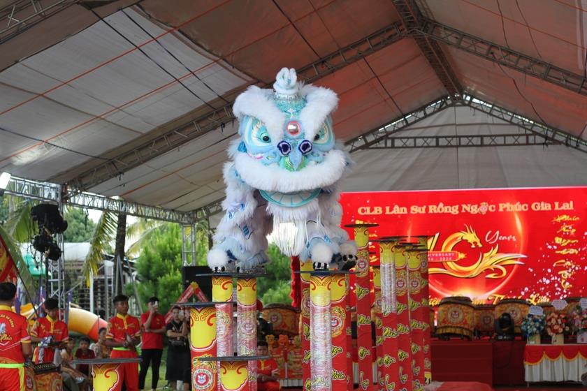 Đông đảo người dân, du khách đến xem các đội trình diễn. Ảnh: H.H