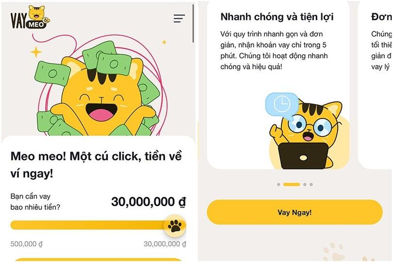 Quảng cáo vay tiền online trên các nền tảng mạng xã hội diễn ra khá rầm rộ.