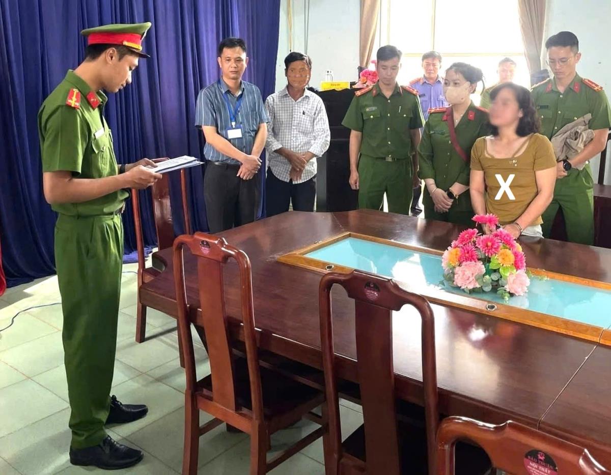 Cơ quan điều tra khởi tố, bắt tạm giam Lê Thị Thúy (X).