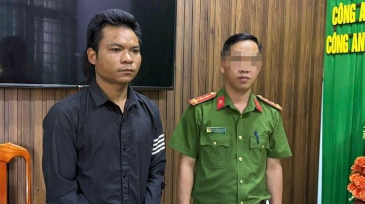 Đối tượng Y Sin Bkrông bị bắt giữ.