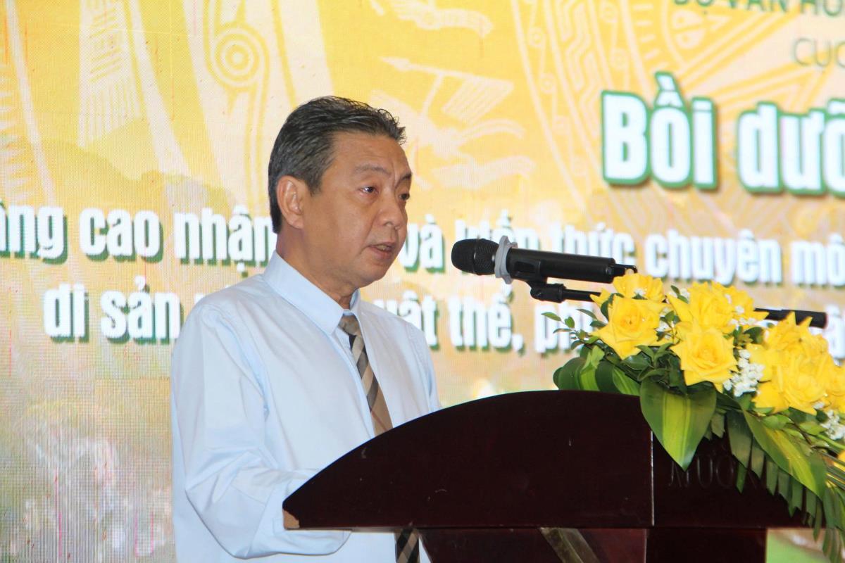 Thứ trưởng Hoàng Đạo Cương phát biểu khai mạc.