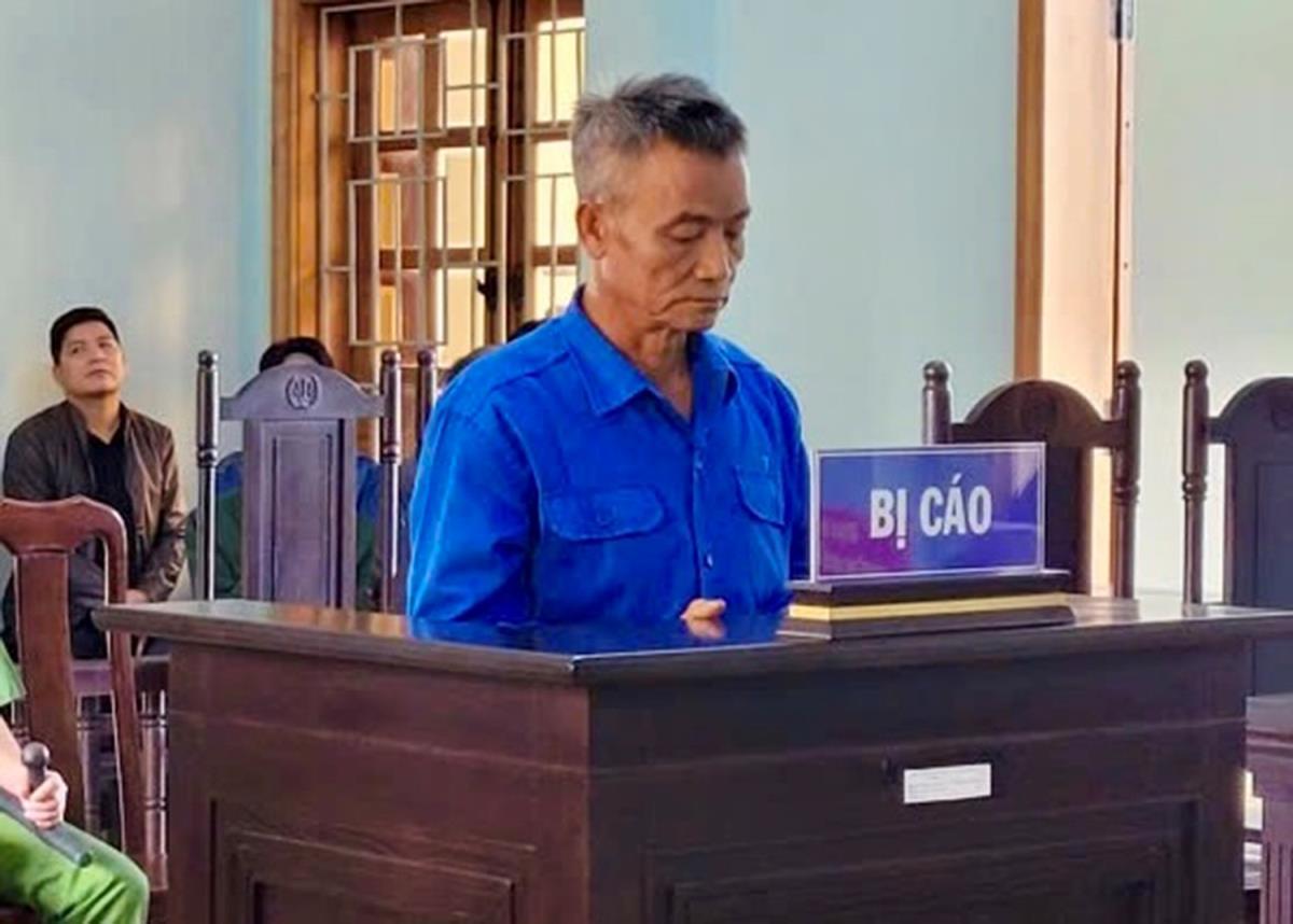 Bị cáo Bùi Văn Quang tại phiên tòa.