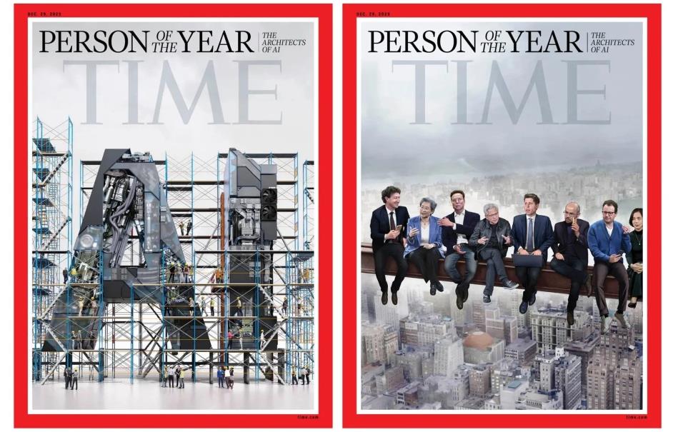 Hai trang bìa tạp chí Time được công bố hôm 11-12. Ảnh: Time