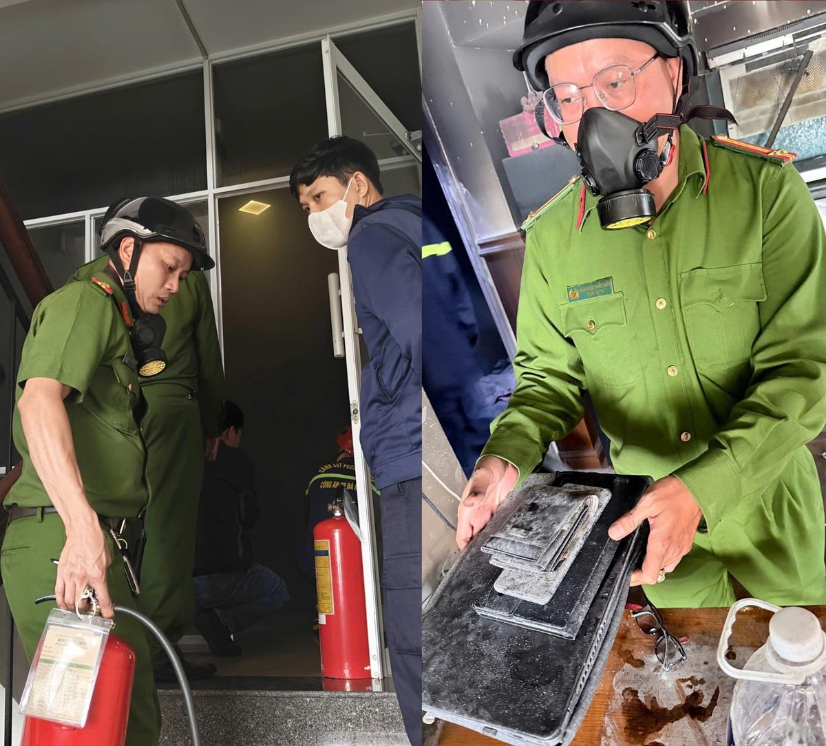 Vụ cháy tại căn hộ A105 được dập tắt kịp thời.