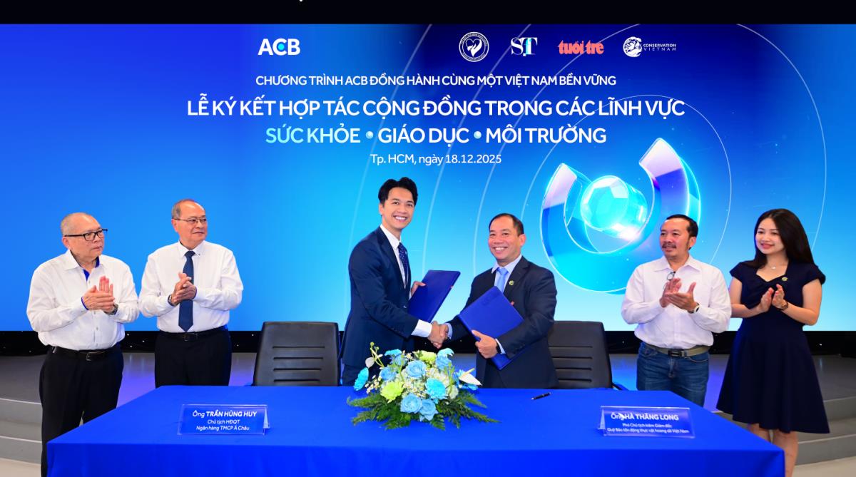 ACB ký kết hợp tác cộng đồng trong các lĩnh vực sức khỏe - giáo dục - môi trường.