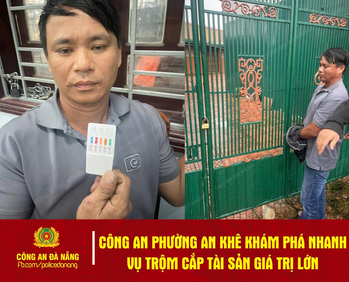 Đối tượng Phan Sô Ly cùng tang vật vụ trộm và phương tiện gây án.