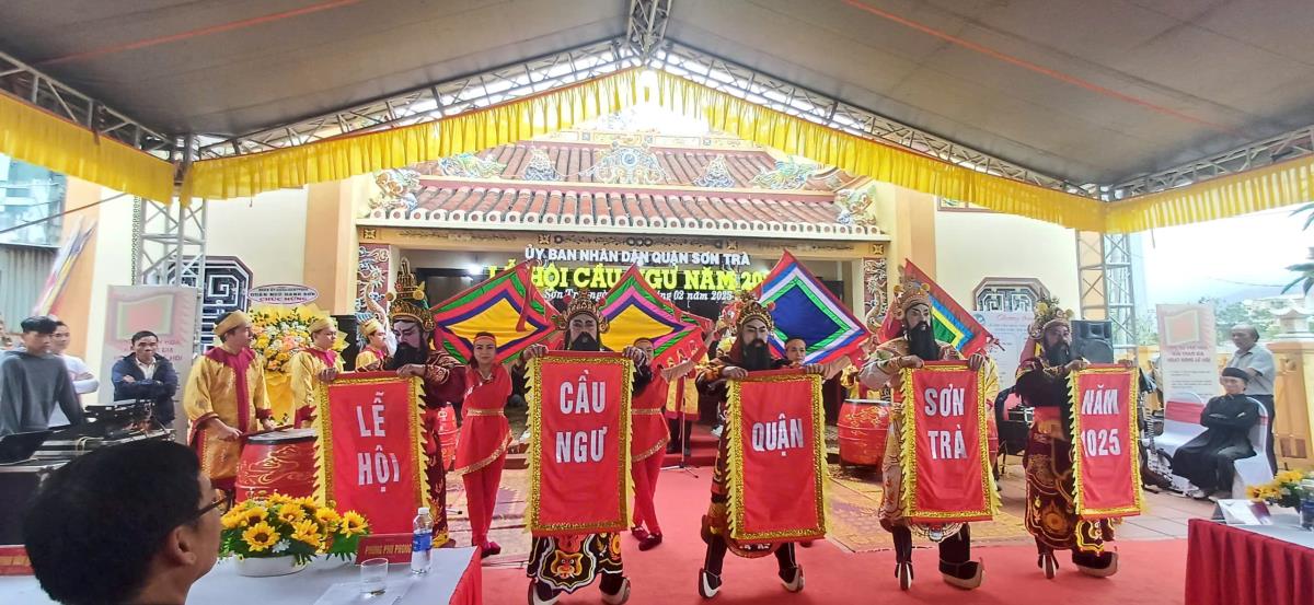 Phần lễ tại khai mạc Lễ hội cầu ngư quận Sơn Trà năm 2025.