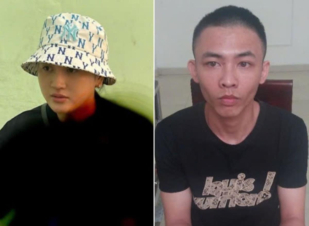 Hai đối tượng: Bùi Thị Thảo, Lê Văn Hà và tang vật tại cơ quan Công an.