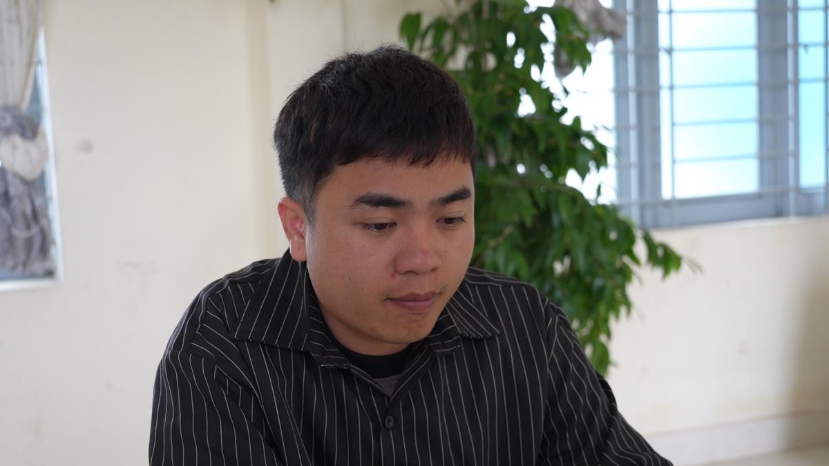 Đối tượng Quyết thuê căn phòng homestay ở TP Quảng Ngãi để làm nơi sản xuất ma túy.