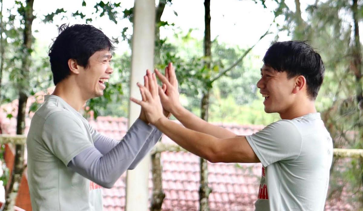 Công Phượng và Minh Vương là đôi bạn thân ngoài đời.