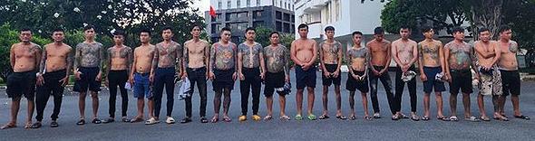 Đối tượng cầm đầu Nguyễn Công Huân và các đồng phạm có liên quan.