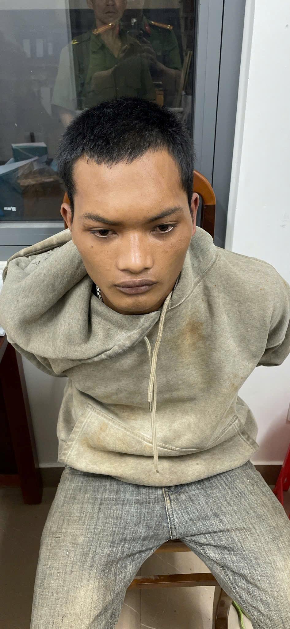 Đối tượng K'Lộc tại cơ quan Công an.