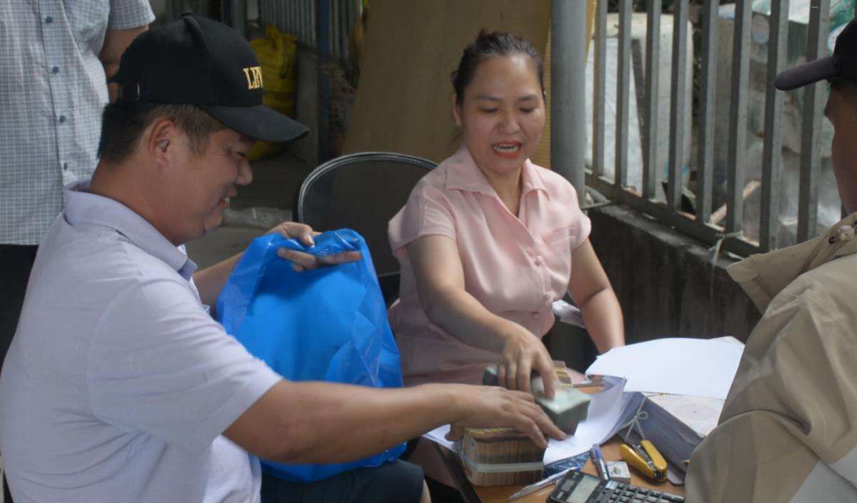 Ông Huỳnh Đại Nghĩa đồng thuận bàn giao mặt bằng và nhận tiền hỗ trợ đền bù theo quy định.
