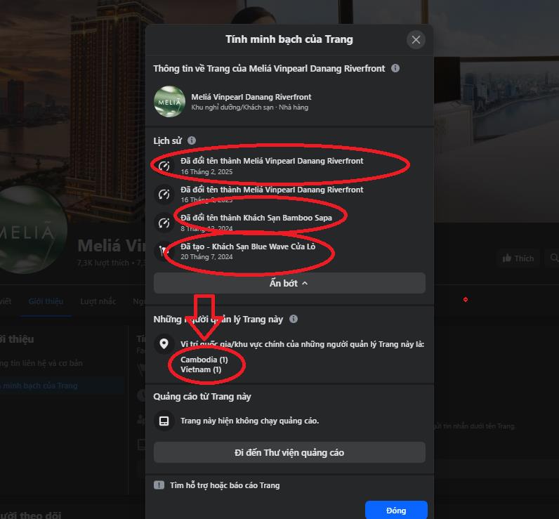 Người dân có thể kiểm tra tính xác thực của các Fanpage trên Facebook