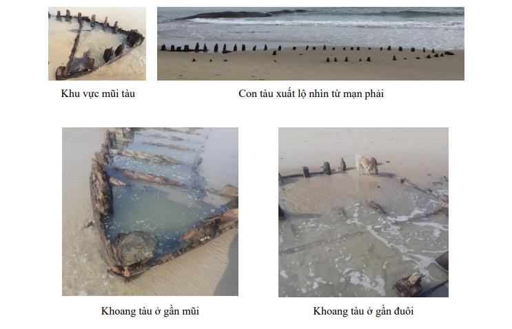 Vị trí phát hiện tàu Cẩm An trên ảnh vệ tinh.