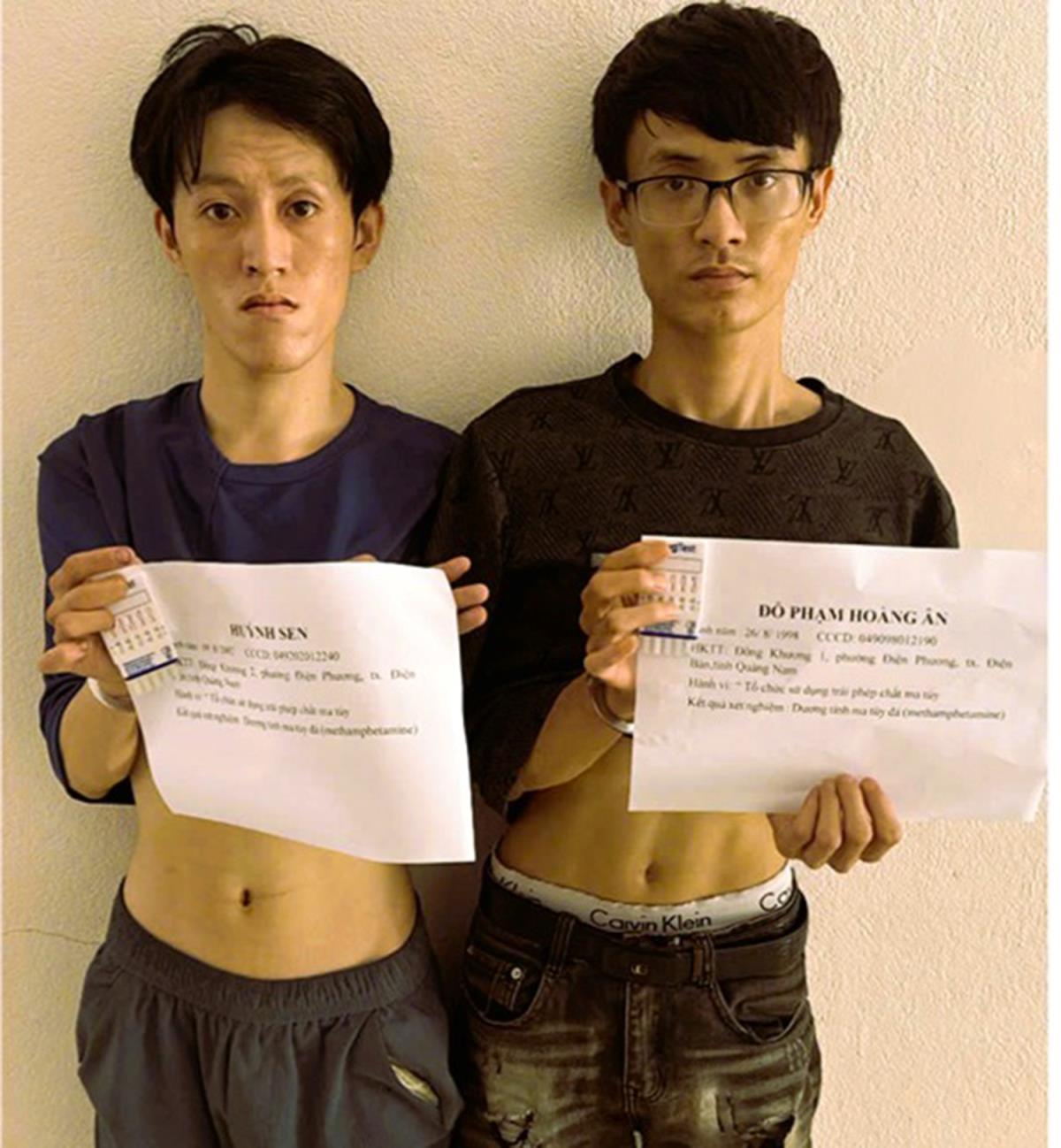 Hai đối tượng Huỳnh Sen và Đỗ Phạm Hoàng Ân.