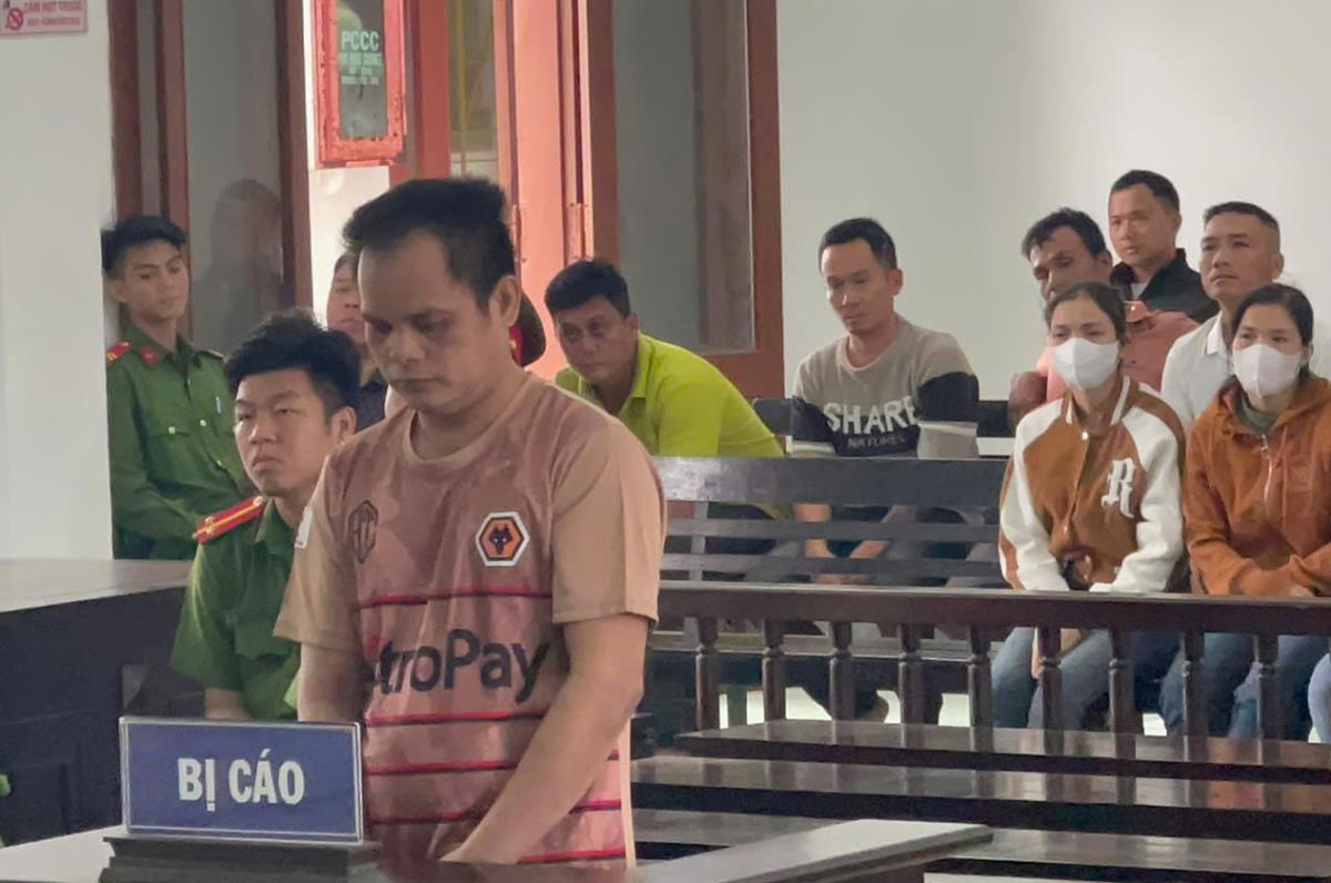 Bị cáo Nguyễn Trọng Tân tại phiên tòa.