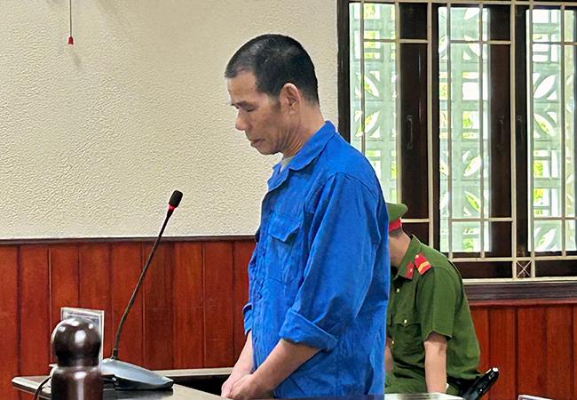 Bị cáo Trần Hùng Sơn tại phiên tòa.