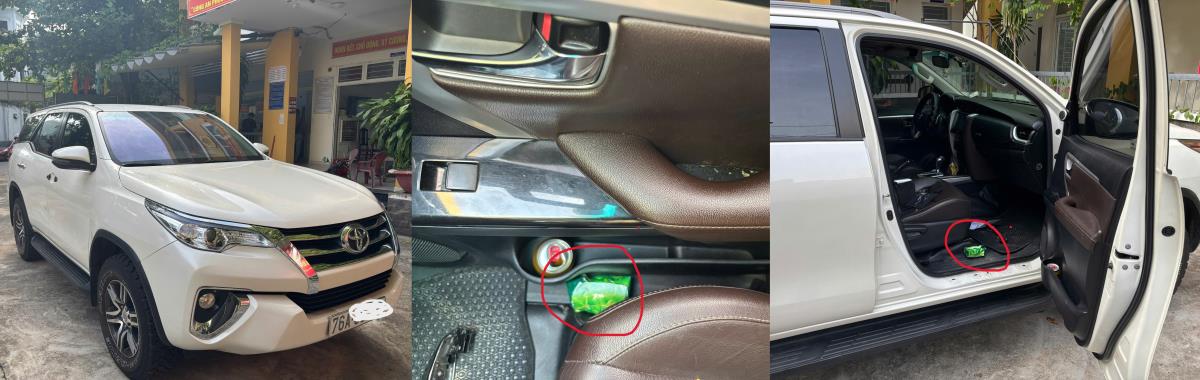 Từ trái qua, các đối tượng: Lê Văn Cường, Lê Văn Tuấn và Lê Huỳnh Đức.