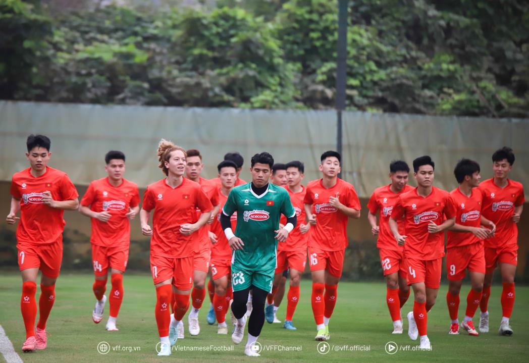 U23 Việt Nam tại đợt tập trung FIFA Day tháng 6.