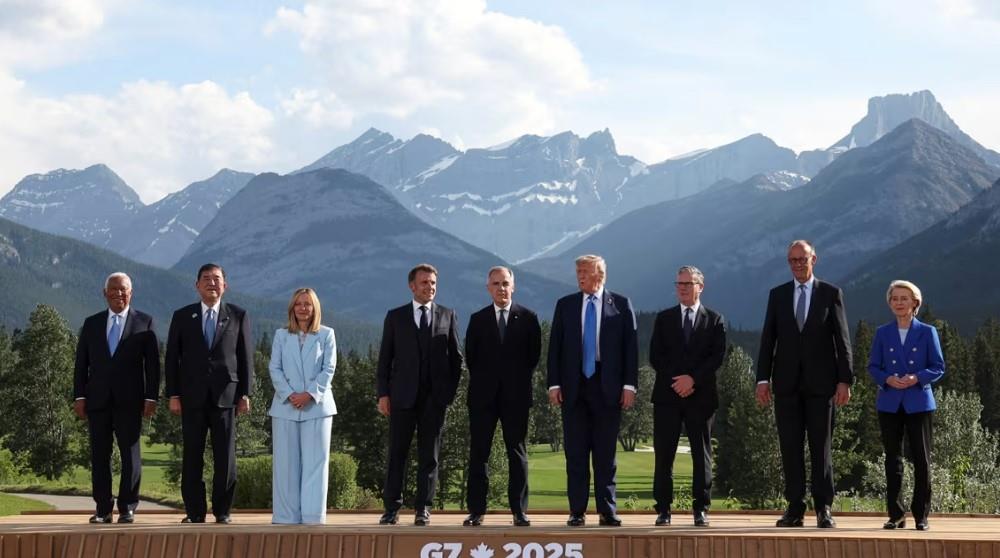 Các nhà lãnh đạo G7 chụp ảnh tại Kananaskis, Alberta, Canada hôm 16-6. Ảnh: Getty Images
