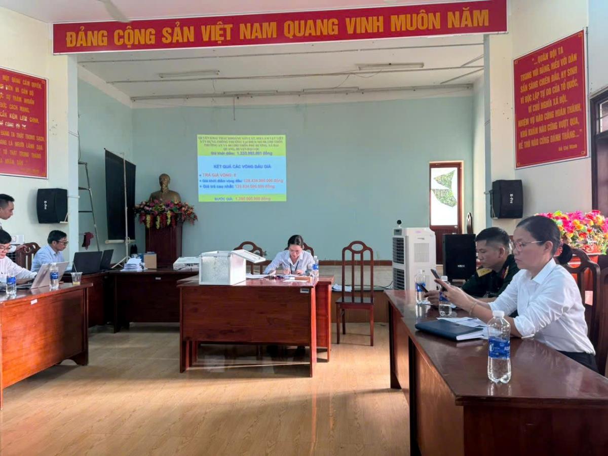 Điểm mỏ ĐL12B1 (xã Đại Quang, huyện Đại Lộc) qua 8 vòng đấu giá Công ty CP Trường Lợi trúng đấu giá với số tiền lên đến hơn 129,6 tỷ đồng.