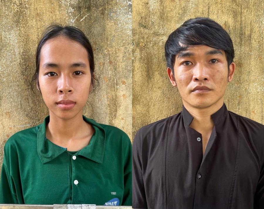 Hai đối tượng Lê Thị Nhàn và Nguyễn Quốc Dũng.