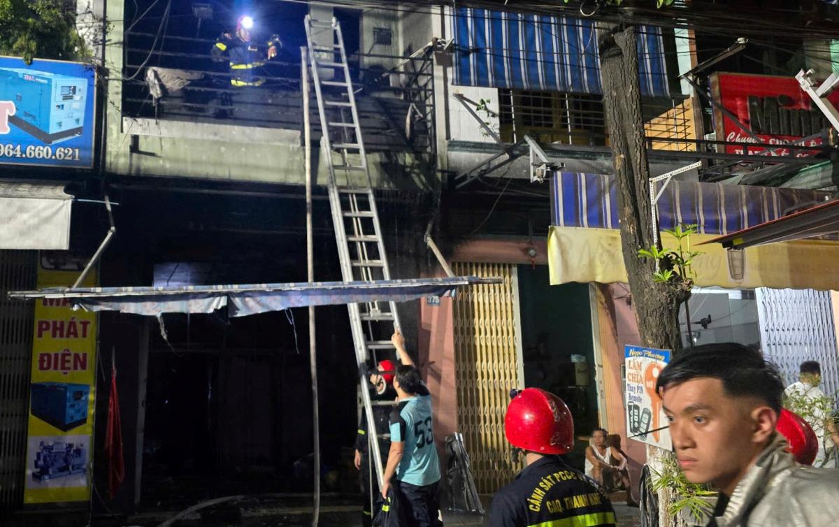 Hiện trường vụ cháy.
