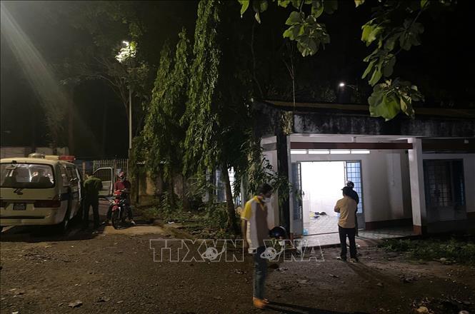 Hiện trường vụ án mạng. Ảnh: TTXVN