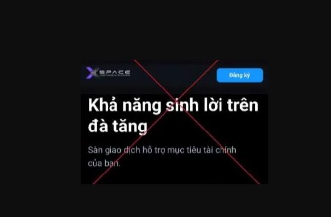 Sàn giao dịch giả mạo.