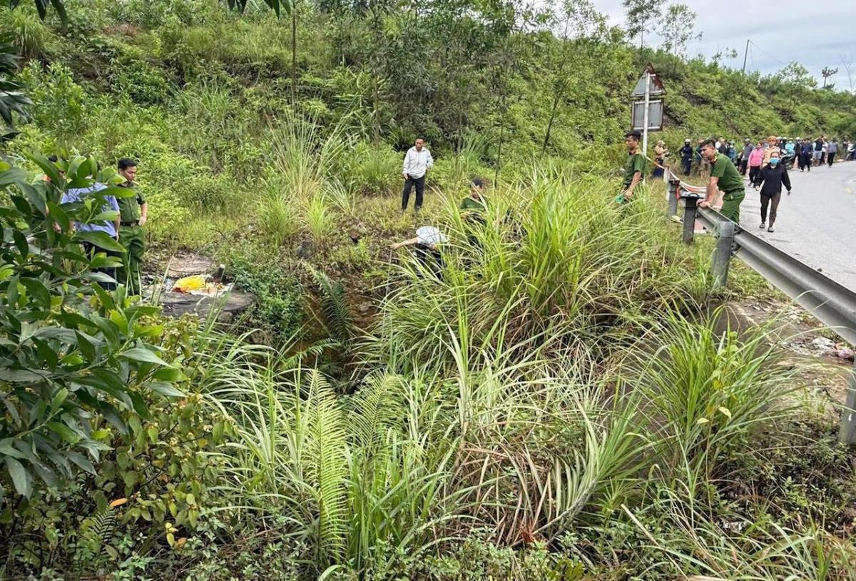 Hiện trường vụ TNGT.