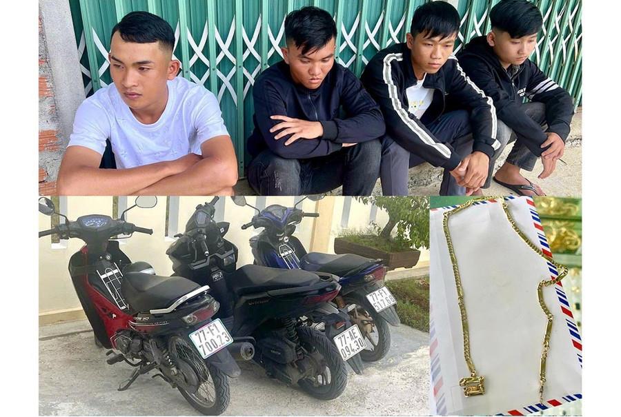 Nhóm đối tượng và tang vật, phương tiện gây án.