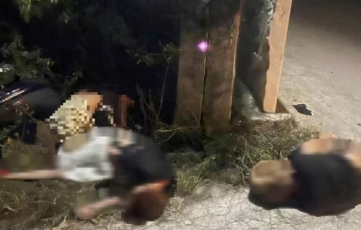 Hiện trường vụ tai nạn.