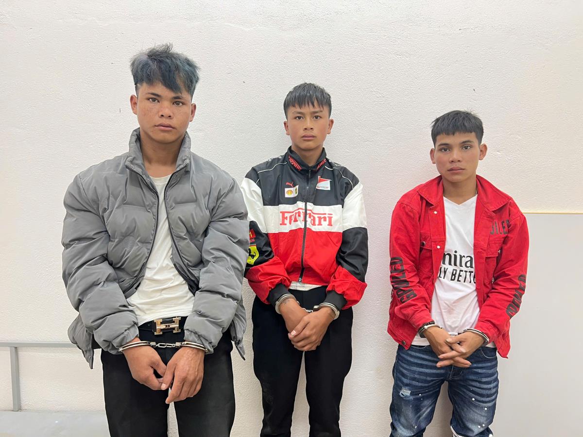 A Ghin và tang vật.