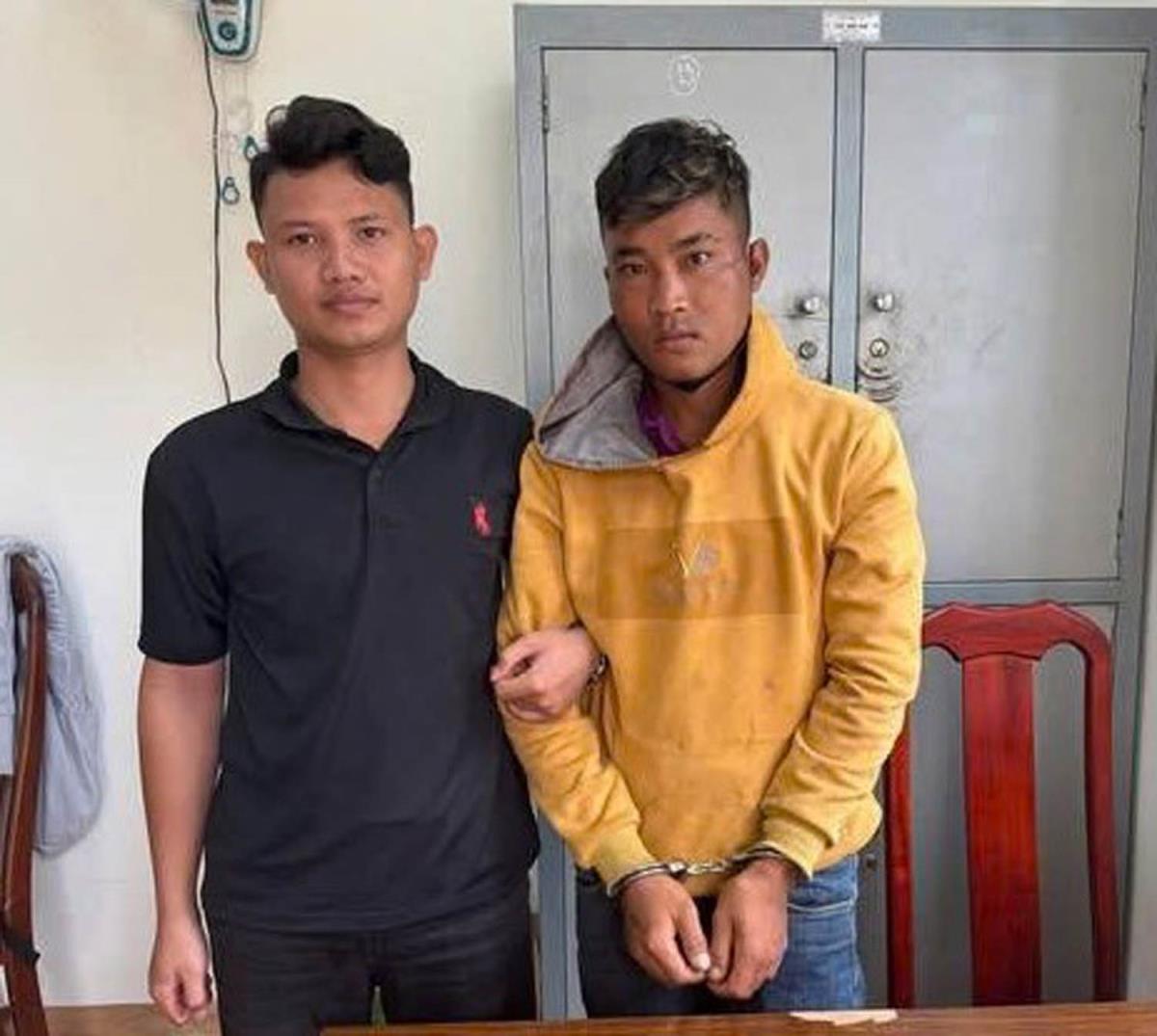 Đối tượng Hê bị bắt giữ.