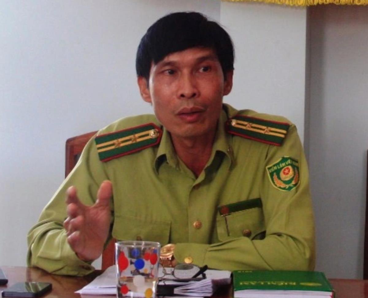Ông Đặng Bá Quang thời điểm đương chức Hạt trưởng Hạt Kiểm lâm Vĩnh Thạnh.