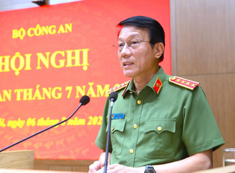 Đại biểu tham dự hội nghị tại điểm cầu trực tuyến Công an TP Đà Nẵng.