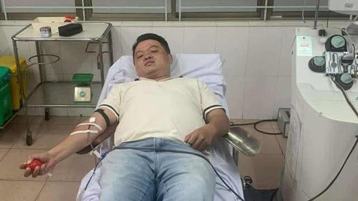 Anh Ngô Đại Bảo hiến tiểu cầu cứu người.