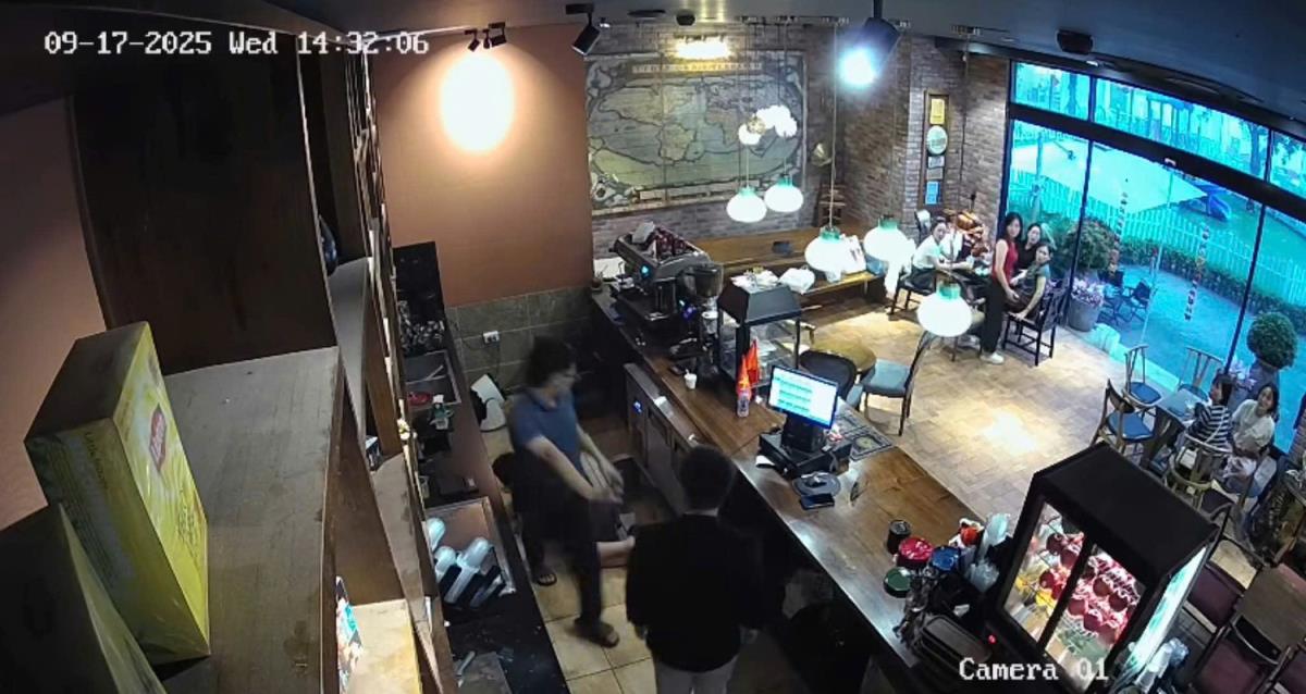 Ảnh cắt từ camera quán cafe