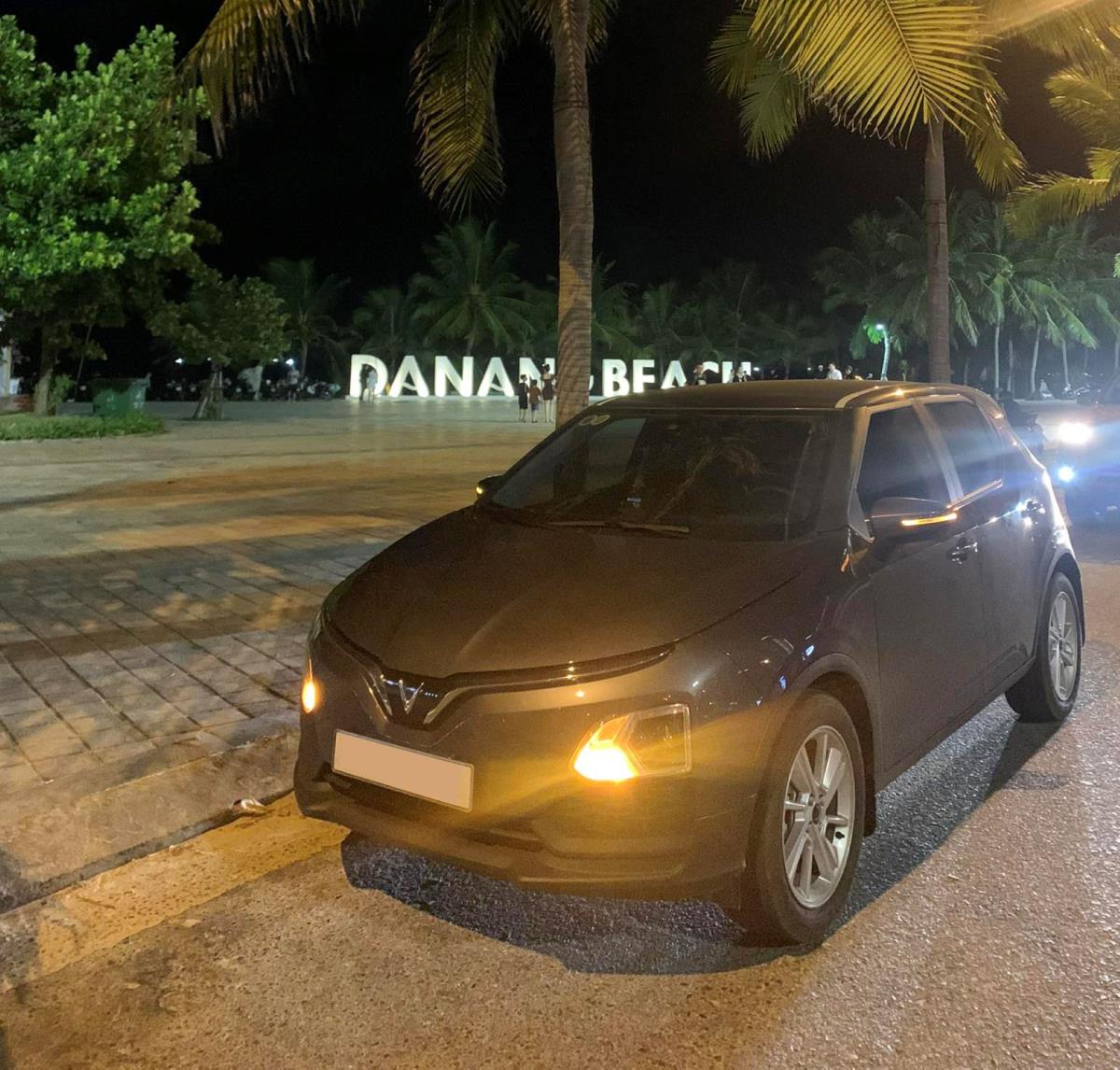 Chiếc VF 5 của anh Mai Thế Nghĩa trên chuyến đi 4.300 km.